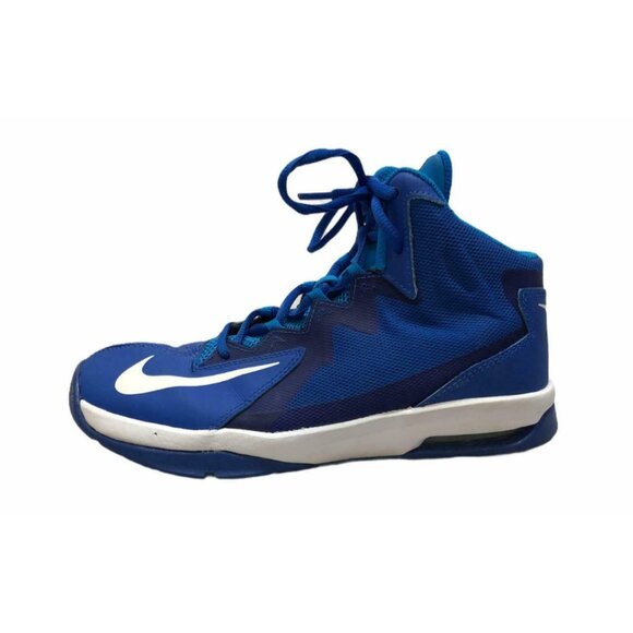 Nike Air Max Stutter Step 2 Youth 5 Blue 653754400 High Tops Basketball Shoes Sn - Picture 5 of 11